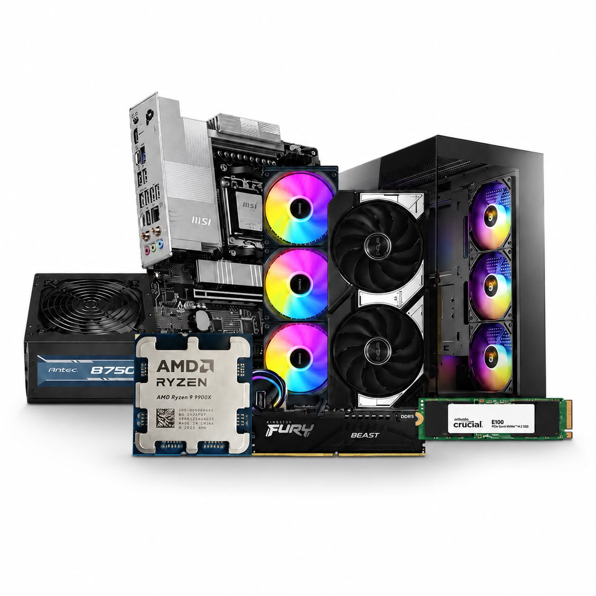 تجميعه المبدعين | Ryzen 9 9900X | RTX 5060 Ti 16GB | 16GB DDR5 6000