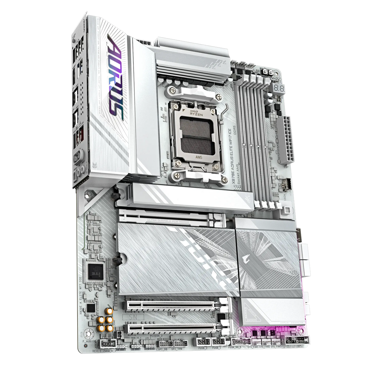 Gigabyte X870E AORUS ELITE WIFI7 ICE Gaming Motherboard