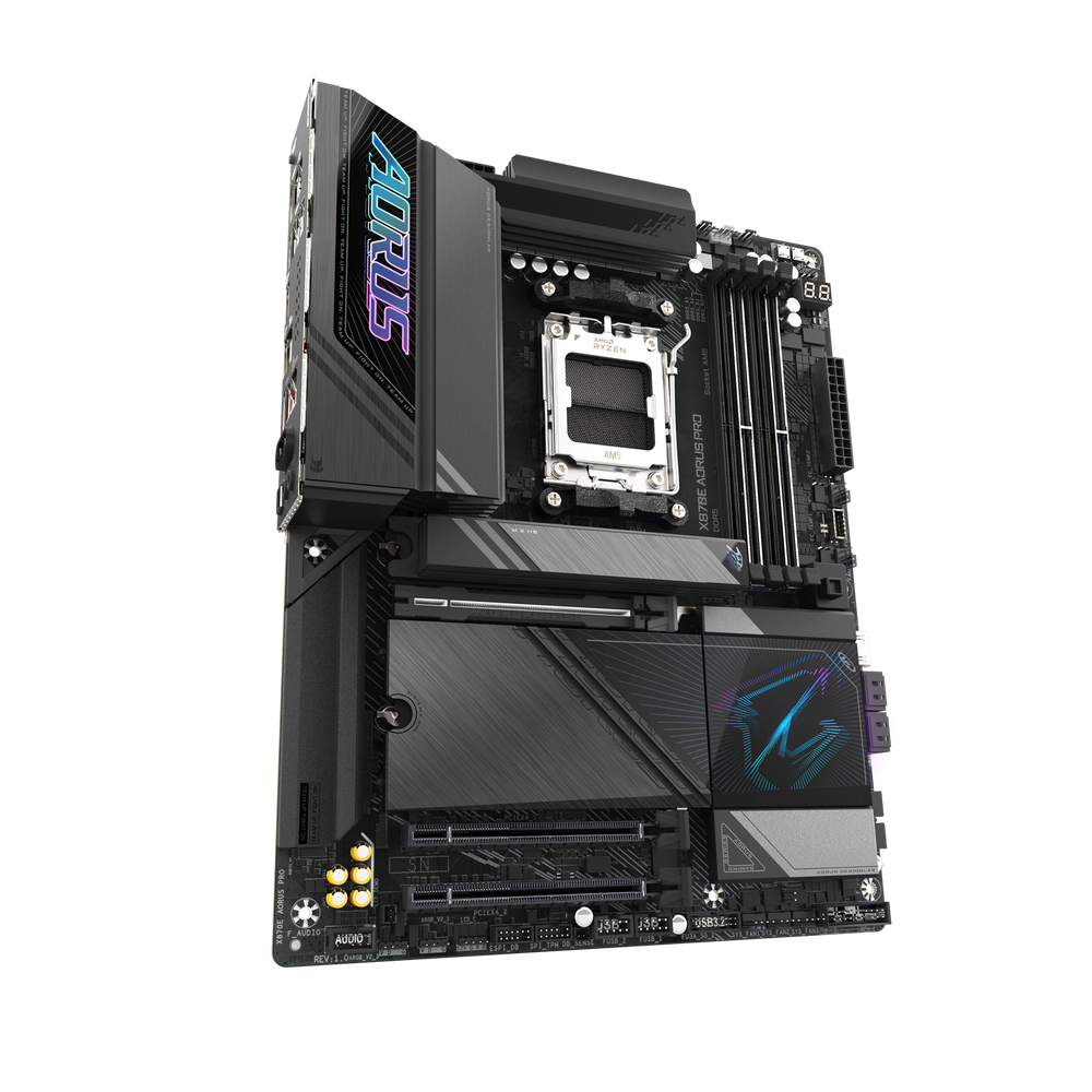 GIGABYTE X870E AORUS PRO AM5 ATX DDR5 4x M.2 PCIe 5.0 USB4 Wi-Fi 7 2.5GbE LAN EZ-Latch