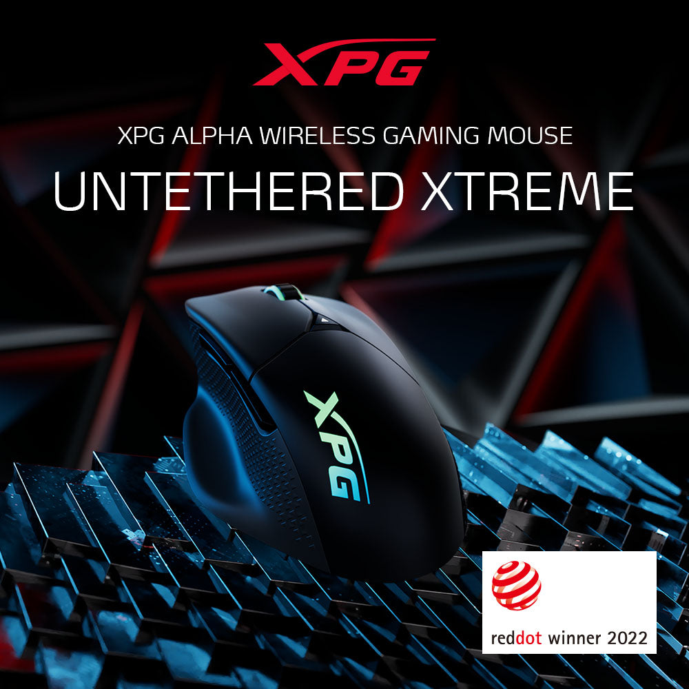 XPG Alpha Gaming Mouse,16,000 DPI, 400 IPS, 6 Programmable Buttons, Ergonomic Design