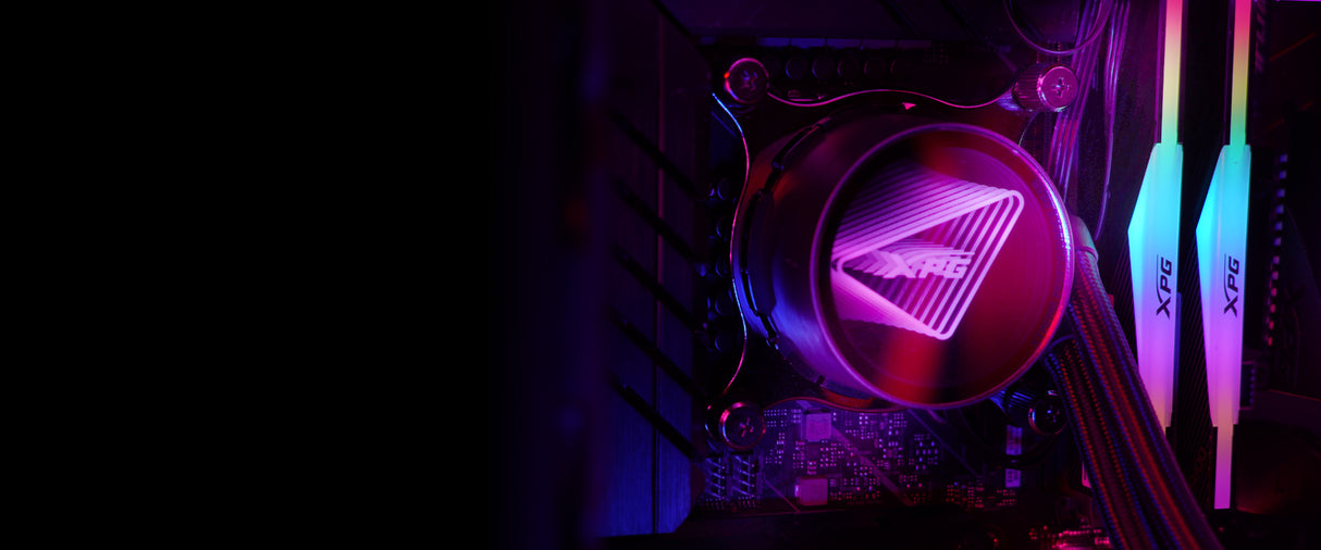 XPG Levante X 360 All-in-One ARGB CPU Liquid Cooler.4.72 Maximum Fan Diameter .2000 RPM - Fluid Dynamic Bearing.4-Pin PWM
