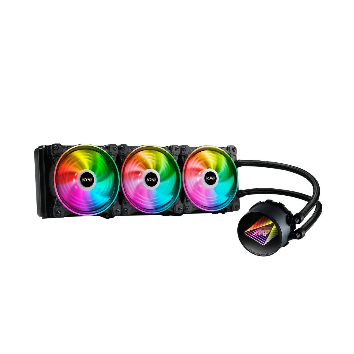XPG Levante X 360 All-in-One ARGB CPU Liquid Cooler.4.72 Maximum Fan Diameter .2000 RPM - Fluid Dynamic Bearing.4-Pin PWM