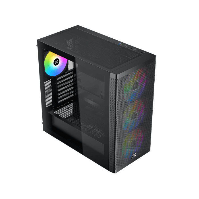 Xigmatek Osiris ARGB BTF: Super Tower Gaming Case with 4x 140mm Fans & 1000W Gold PSU