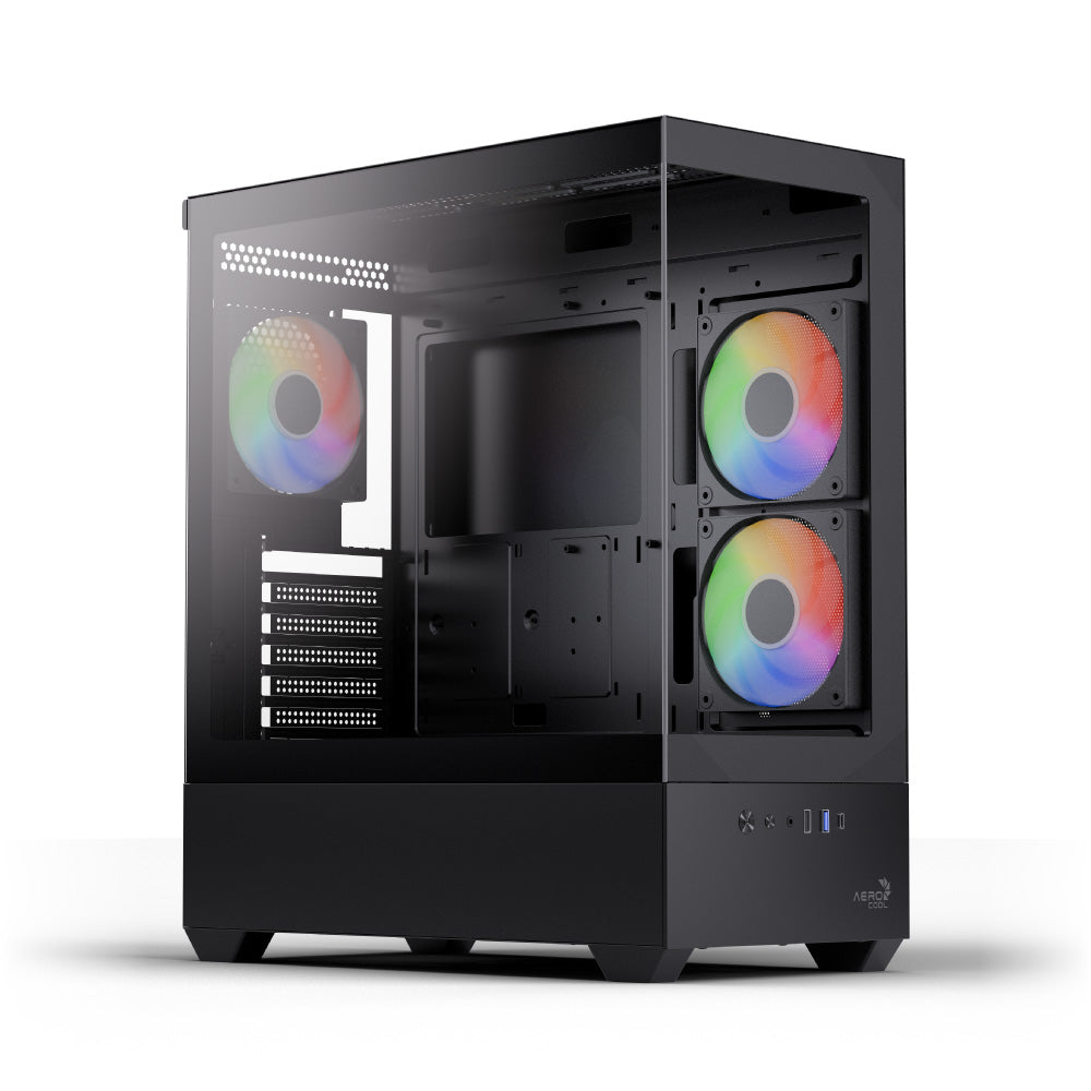 Aerocool P500D Mid-Tower PC Case with LUX 650W 80+ Bronze
