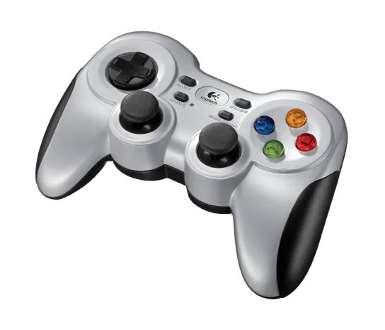 لوجيتيك F710 دراع كمبيوتر لاسلكي - حرية لاسلكية مع إهتزاز مزدوج لتجربة ألعاب غامرة