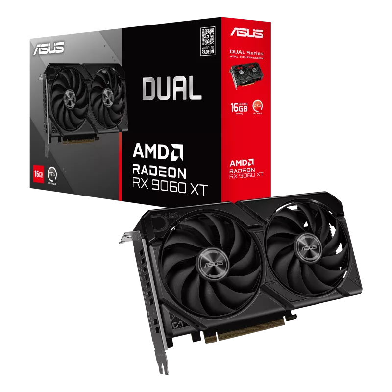 ASUS Dual Radeon RX 9060 XT 16GB GDDR6 Gaming Graphics Card