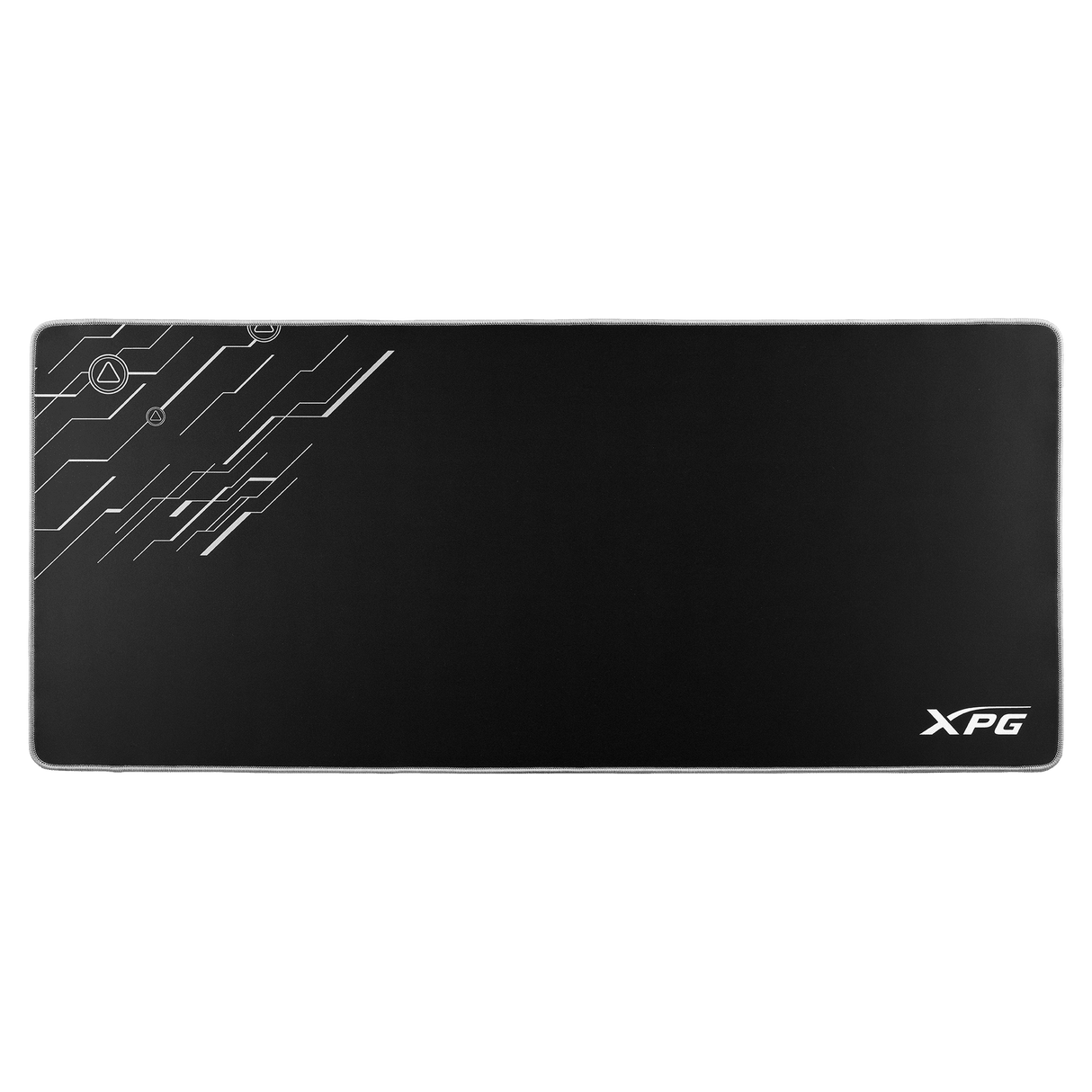 لوحة ماوس ألعاب XPG FRONTLINE XL - سطح من الألياف الدقيقة - مقاس ممتد 900 × 400 مم - سمك 3 مم - قاعدة غير قابلة للانزلاق - تصميم متين - أسود