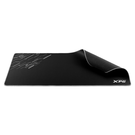 لوحة ماوس ألعاب XPG FRONTLINE XL - سطح من الألياف الدقيقة - مقاس ممتد 900 × 400 مم - سمك 3 مم - قاعدة غير قابلة للانزلاق - تصميم متين - أسود