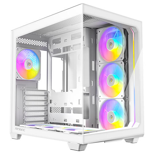 Antec C5 ARGB 7 x 120mm ARGB PWM Fans Included, Up to 10 Fans , Type-C 3.2 Gen 2 Port, Seamless Tempered Glass Front & Side Panels, 360mm Radiator Support, Mid-Tower ATX PC Case