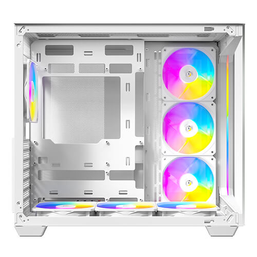 Antec C5 ARGB 7 x 120mm ARGB PWM Fans Included, Up to 10 Fans , Type-C 3.2 Gen 2 Port, Seamless Tempered Glass Front & Side Panels, 360mm Radiator Support, Mid-Tower ATX PC Case