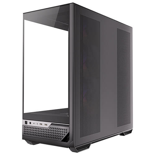 Antec C7 ARGB 4 x 120mm ARGB PWM Fans Included, Vertical GPU Cooling, Type-C 10Gbps, Seamless Tempered Glass Front & Side Panels, 360mm Radiator Support, Mid-Tower E-ATX PC Case