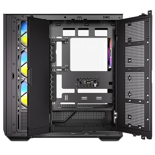 Antec C7 ARGB 4 x 120mm ARGB PWM Fans Included, Vertical GPU Cooling, Type-C 10Gbps, Seamless Tempered Glass Front & Side Panels, 360mm Radiator Support, Mid-Tower E-ATX PC Case