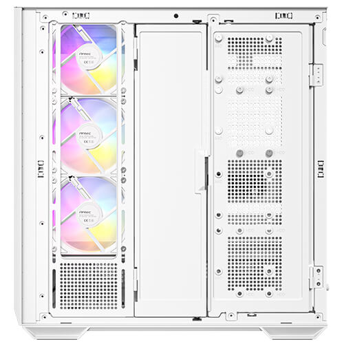Antec C7 ARGB 4 x 120mm ARGB PWM Fans Included, Vertical GPU Cooling, Type-C 10Gbps, Seamless Tempered Glass Front & Side Panels, 360mm Radiator Support, Mid-Tower E-ATX PC Case
