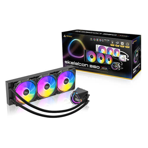 مبرد Antec Skeleton 360 ARGB All-in-One Liquid CPU Cooler - النسخ الأسود