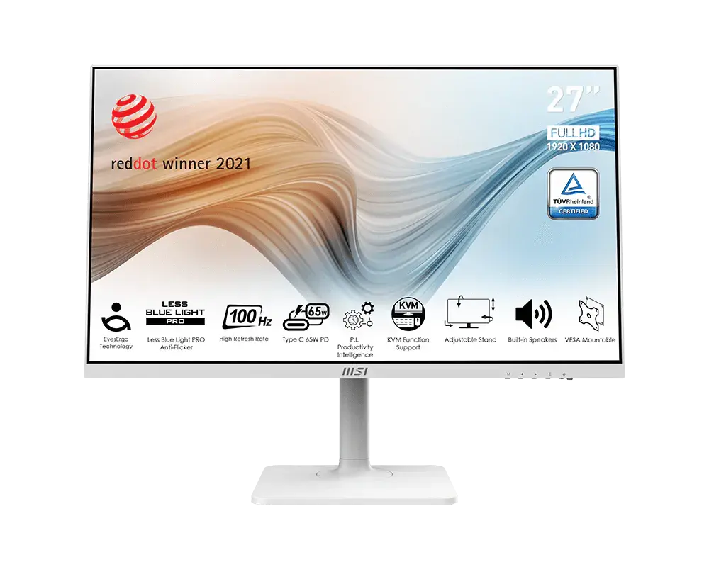 MSI Modern MD272XPW 27" Full HD 100Hz IPS monitor – white