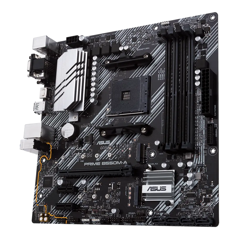 ASUS PRIME B550M-A Micro-ATX Motherboard – AMD B550, AM4
