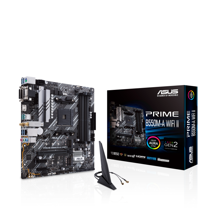 ASUS PRIME B550M-A WIFI II Micro-ATX Motherboard