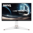 BenQ monitor with space-themed wallpaper on a white background