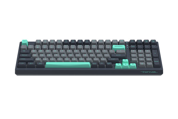لوحة مفاتيح ميكانيكية A4Tech FS300 - مفتاح FS قابل للتبديل السريع (3 سنون/5 سنون) - هيكل الحشية - إضاءة خلفية بيضاء - (AR/EN) 98 مفتاحًا - تبديل Windows/Mac - 4 ميجابايت/1 مللي ثانية (البرمجيات) (تسلق الصخور باندا) (الغطس باندا)