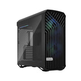كيسة كمبيوتر Fractal Design Torrent Black RGB TG Light Tint Tempered Glass – أفضل كيسة كمبيوتر تدفق هواء كاملة للألعاب والماء المخصص