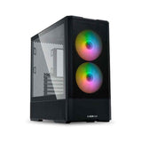 Lian Li LANCOOL 207 RGB Compact M-ATX case with ATX support, 4 pre-installed fans, mesh panels for airflow, front PSU, and GPU anti-sag bracket Gaming Case