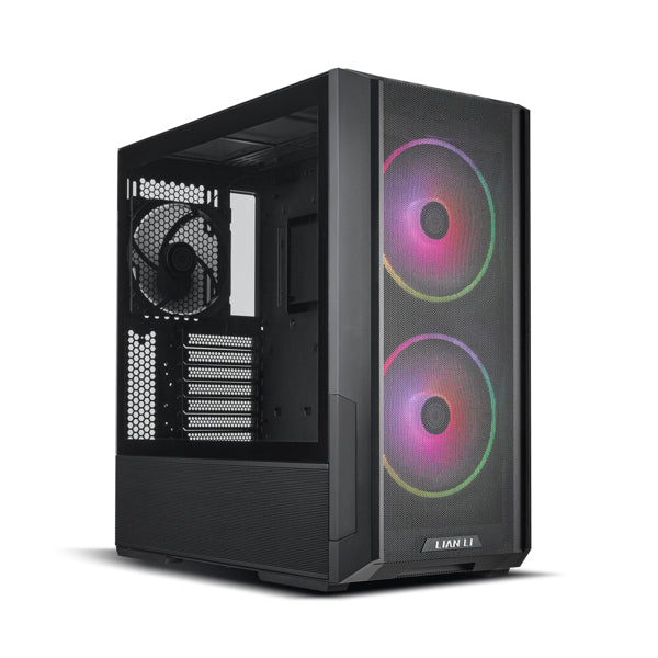 LIAN LI LANCOOL 216 RGB E-ATX PC Case, Airflow Focus Gaming Computer Case with All-Around Mesh Panels, 2x160mm & 1x140mm PWM Fans Pre-Installed and Innovative Rear PCIe Fan Bracket Chassis