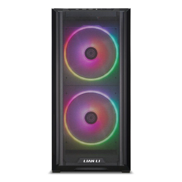 LIAN LI LANCOOL 216 RGB E-ATX PC Case, Airflow Focus Gaming Computer Case with All-Around Mesh Panels, 2x160mm & 1x140mm PWM Fans Pre-Installed and Innovative Rear PCIe Fan Bracket Chassis