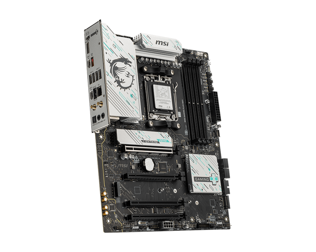 MSI B850 GAMING PLUS WIFI Motherboard – AMD Ryzen™ 9000/8000/7000 Series, DDR5 up to 8200+ MT/s (OC), 12+2+1 Power Design, Frozr Guard Cooling, PCIe 5.0, Wi-Fi 7, 5G LAN, Audio Boost, and EZ DIY Features for High-Performance Gaming