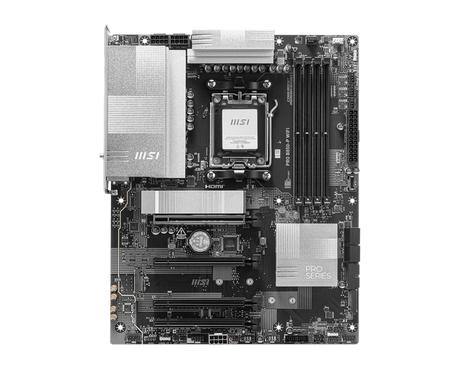 MSI PRO B850-P WiFi Motherboard, ATX - Supports AMD Ryzen 9000/8000 / 7000 Processors, AM5 - DDR5 Memory Boost (8200+ MT/s OC), PCIe 5.0 x16 & 4.0 x16, M.2 Gen5, Wi-Fi 7, 5G LAN