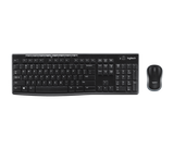 لوجيتك MK270 لوحة مفاتيح كيبورد وماوس لاسلكي أسود