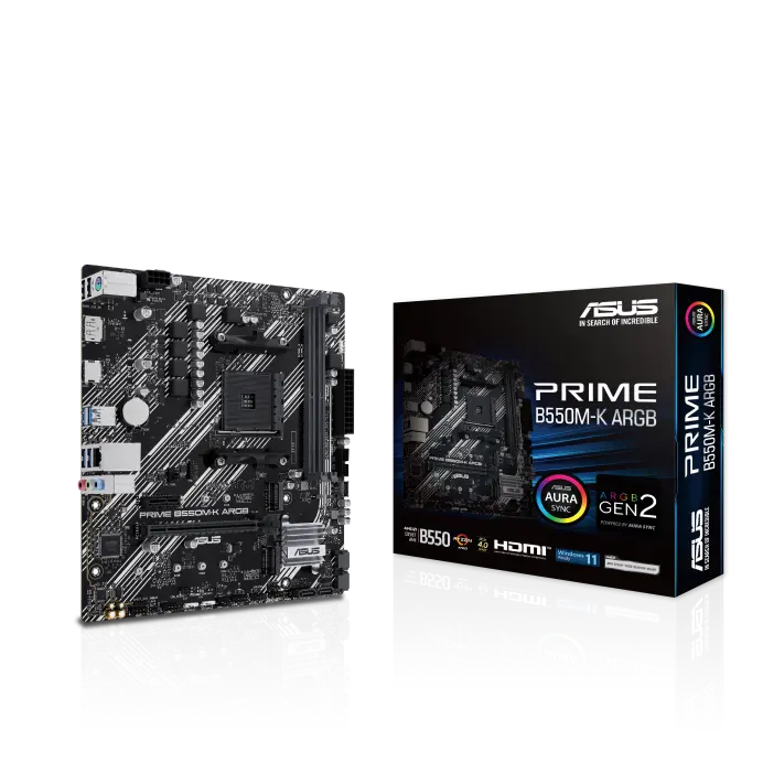 ASUS PRIME B550M-K ARGB Motherboard
