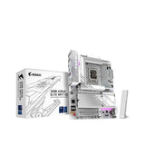 GIGABYTE Z890 AORUS ELITE WIFI7 ICE Motherboard - 16+1+2 phases VRM, up to 8800MHz DDR5 (OC), 1xPCIe 5.0 + 3xPCIe 4.0, Thunderbolt 4