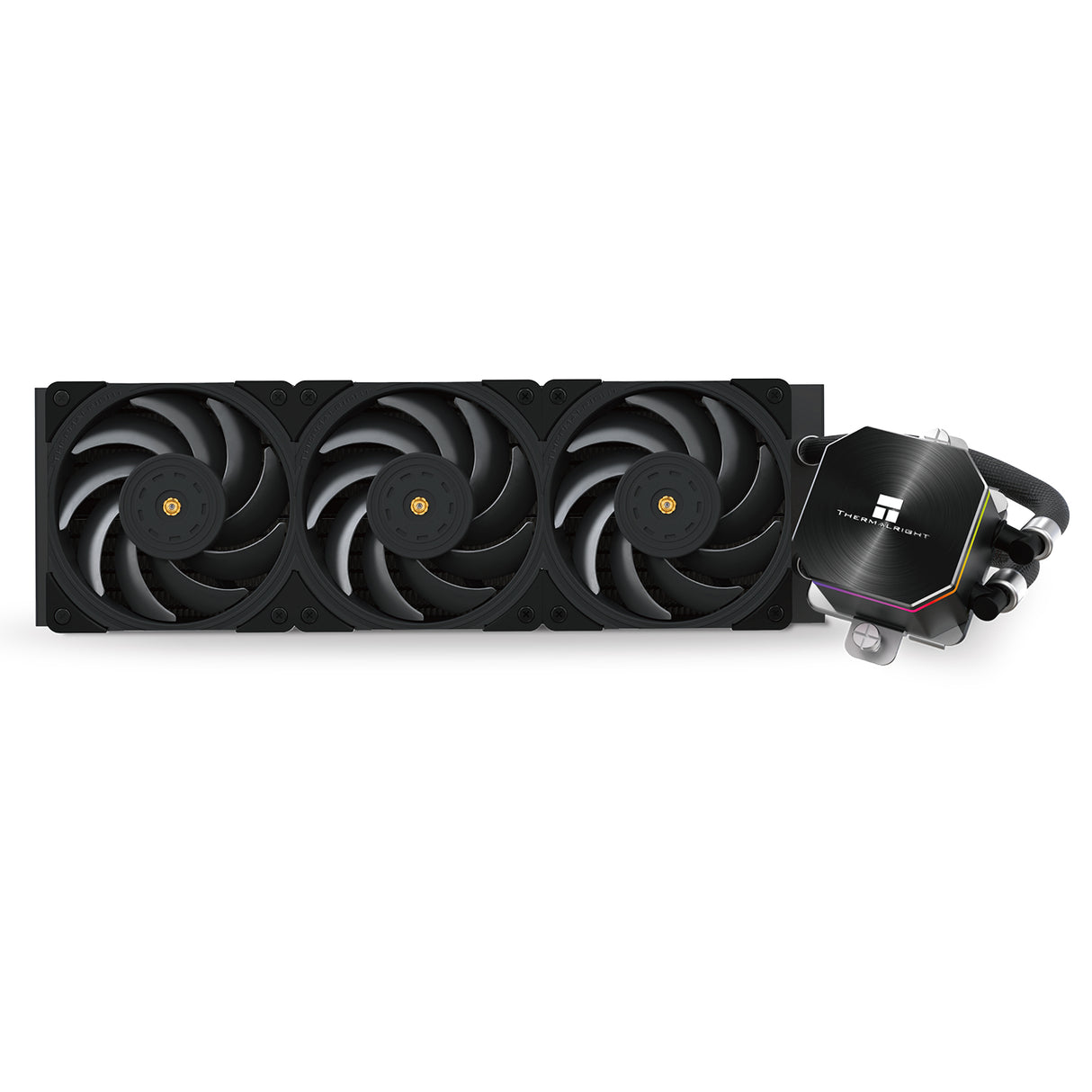 Thermalright Hydro Cooling Frozen Edge 360 Black AIO Water Cooler Liquid CPU Cooler 3×120mm PWM Fans Water Cooling System,2150RPM High Speed Fan,Compatible with AMD/AM4/AM5&Intel LGA1700/1150/1151/1200/2011/17XX