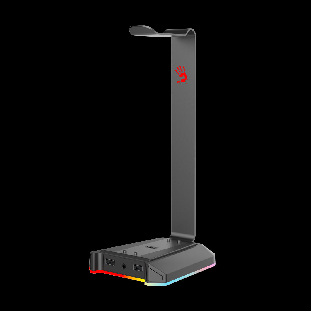 Bloody GS2 RGB Gaming Headset Stand 7.1 Surround Sound Card  3x USB 2.0 1x AUX Black