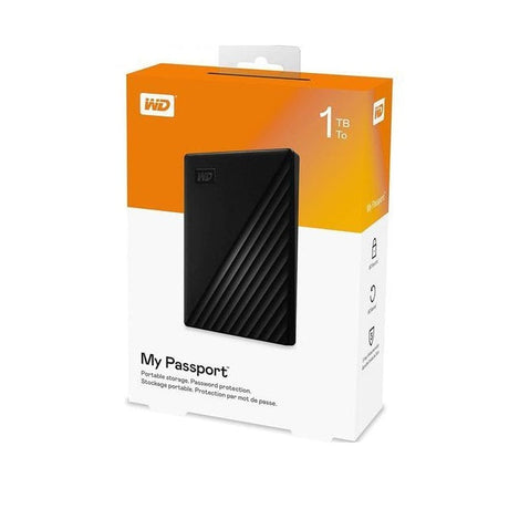 محرك الأقراص الصلبة الخارجي المحمول ويسترن ديجيتال ماي باسبورت سعة 4 تيرابايت بمنفذ USB 3.0