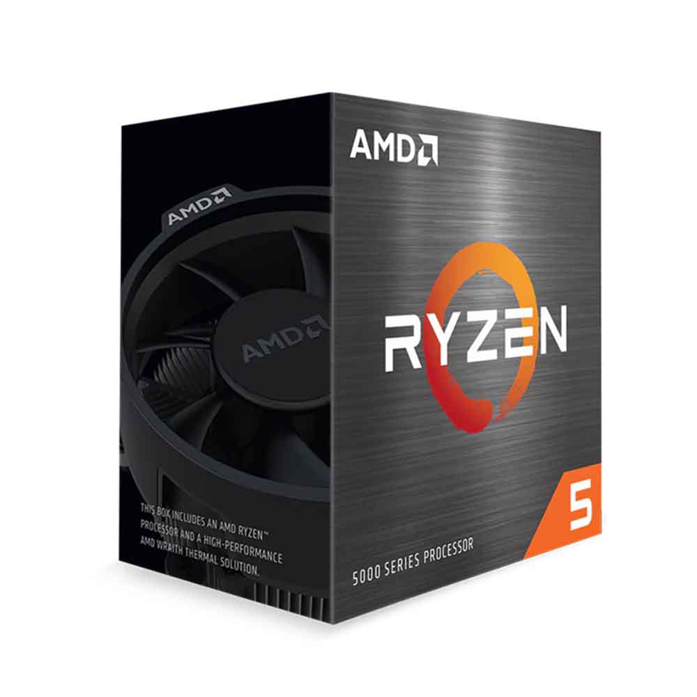 معالج Ryzen 5 5600X AMD - سداسي النواة بسرعة 3.7 جيجاهرتز، مقبس AM4، 65 واط، لسطح المكتب - صندوق