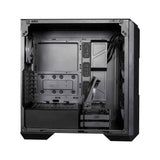 Cooler Master HAF 500  Case Mid-Tower 2 x 200mm Pre-Installed ARGB Fans for High-Volume Airflow, Rotatable 120mm GPU Fan Versatile Cooling Options, Tempered Glass Side Panel, Removeable Top