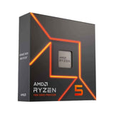 AMD Ryzen 5 7600X 6-Cores 12-Thread Raphael AM5 ذاكرة تخزين مؤقتة 32 ميجابايت 4.7 جيجاهرتز أساسي و5.3 جيجاهرتز معزز 105 واط TDP