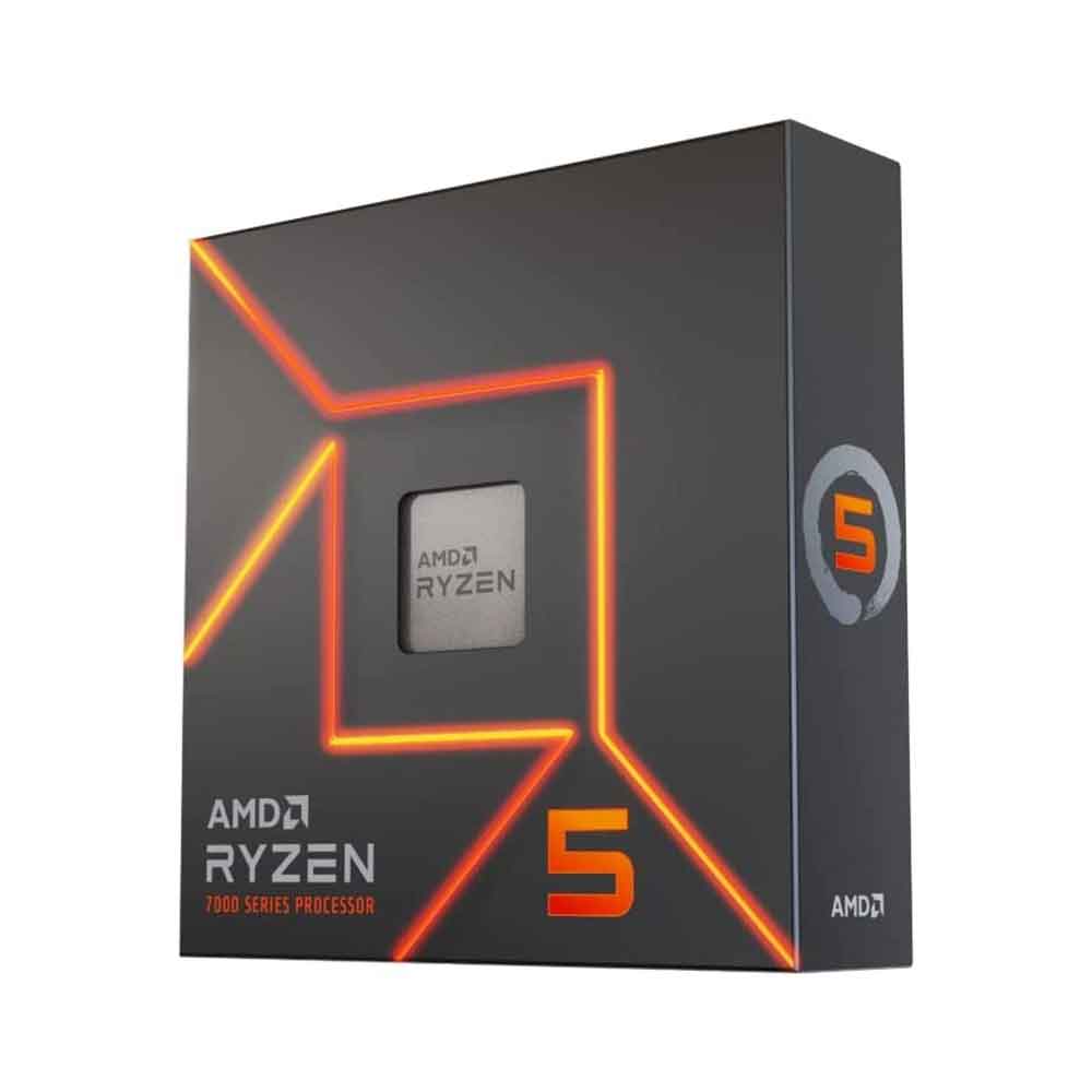 AMD Ryzen 5 7600X 6-Cores 12-Thread Raphael AM5 ذاكرة تخزين مؤقتة 32 ميجابايت 4.7 جيجاهرتز أساسي و5.3 جيجاهرتز معزز 105 واط TDP
