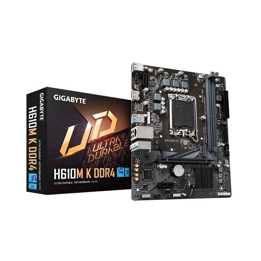GIGABYTE H610M K Motherboard DDR4 PCIe 4.0 - Gen3 x4 M.2 LGA 1700 mATX