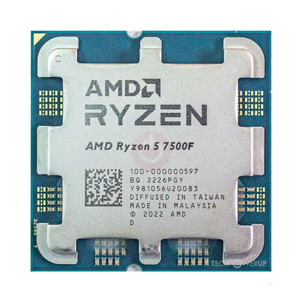 AMD Ryzen 5 7500F 6-Cores 12-Threads Raphael AM5 32MB Cache 3.7GHz base 5GHz Boost 65W TDP MPK