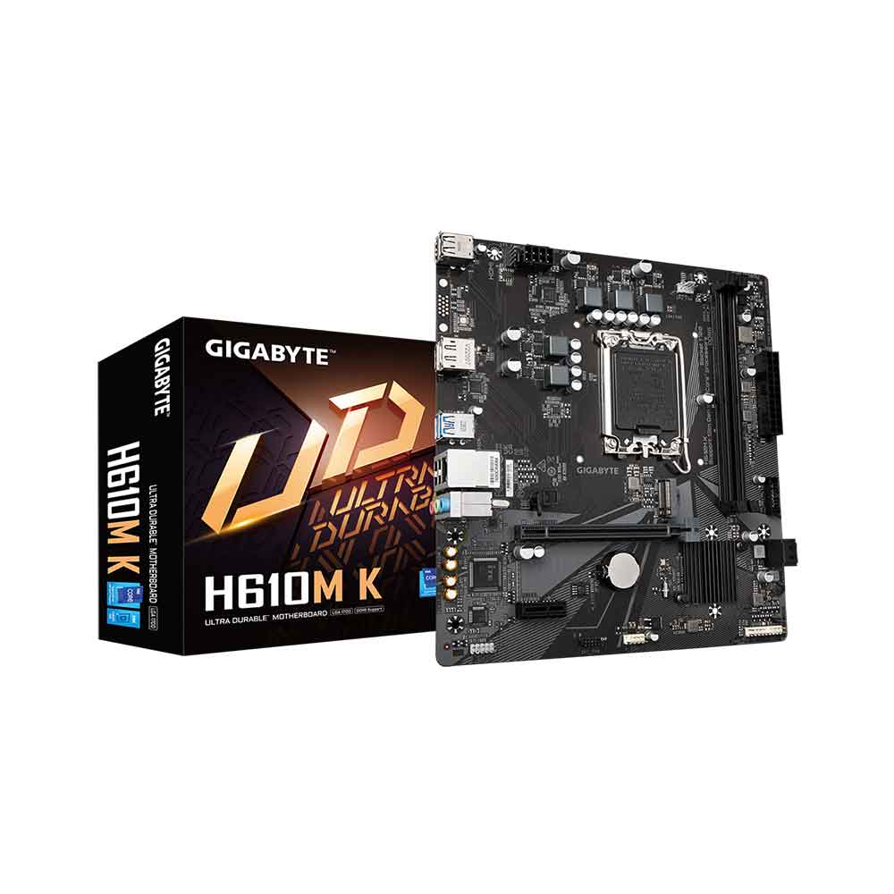 GIGABYTE H610M K DDR5 LGA 1700 PCIe 4.0 Design, Gen3 x4 M.2 Motherboard
