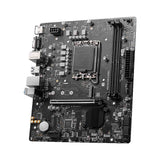 MSI PRO H610M-E DDR4 LGA 1700 Micro-ATX - Supports Intel 12th Gen Core Processors, LGA 1700-2 x DIMMs (3200MHz), 1x PCIe 4.0 x16 slot, 1 x M.2 Gen3, USB 3.2 Gen1, 1G LAN, HDMI 1.4 & VGA Motherboard