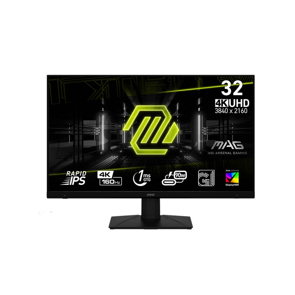 MSI MAG 322UPF 32 inch 4K UHD Gaming Monitor Rapid IPS 160Hz 1ms Type-C (Up to 90W) DisplayHDR 400  Premium AMD FreeSync with MSI Console mode