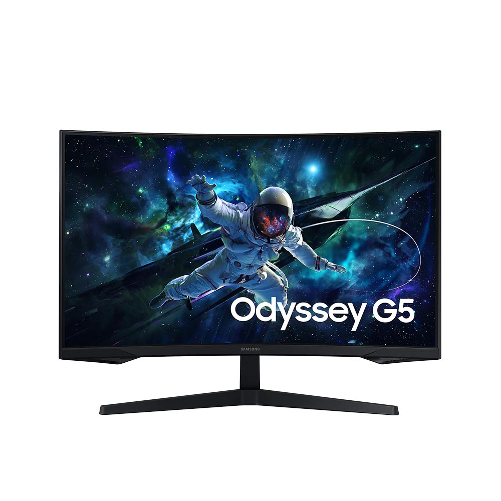 شاشة ألعاب منحنية من سامسونج أوديسي G5 G55C، مقاس 32 بوصة، بدقة QHD، وتردد 165 هرتز، ووقت استجابة 1 مللي ثانية