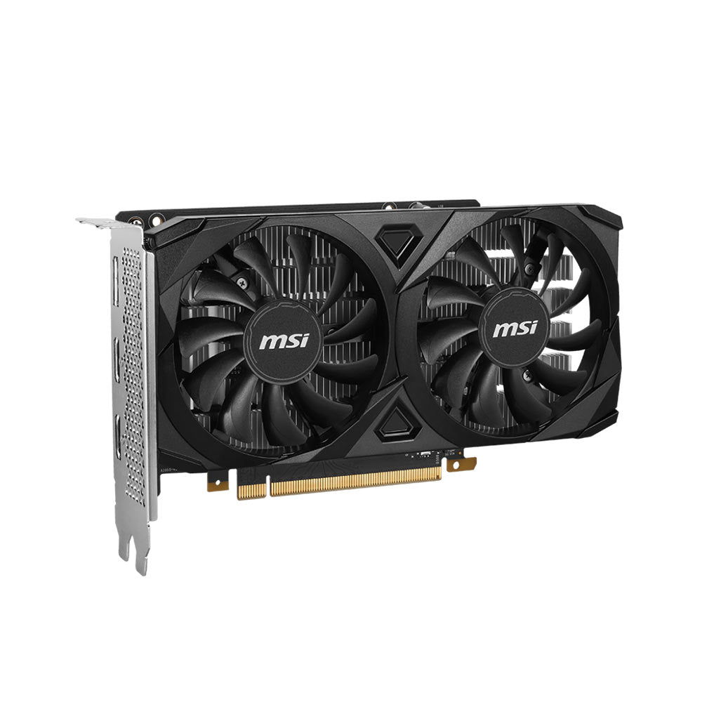 MSI GeForce RTX 3050 VENTUS 2X 6G OC Gaming Graphics Card - 6GB GDDR6, 1492 MHz, PCI Express Gen 4, 96-bit, 1x DP (v1.4a), 2x HDMI 2.1 (Supports 4K)