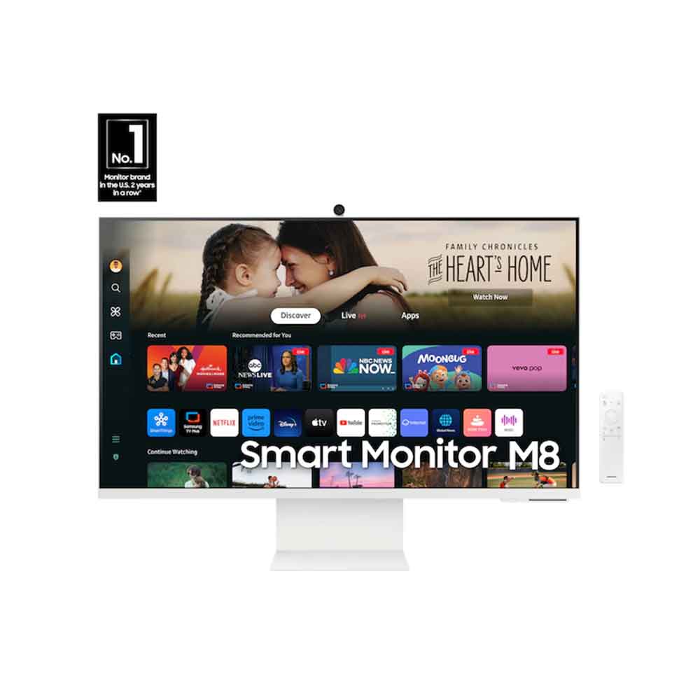 شاشة سامسونج الذكية M80D بدقة 4K UHD مقاس 32 بوصة - LS32DM801UUXEN 