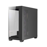 Antec CX300 ARGB Black with Panoramic 270 Degree View, Vertical Cooling, 4X 120mm Pre Installed RGB Fans, 420mm GPU Support, Atx Mid Tower Gaming and Antec Atom V650 650 Watts Non-Modular Gaming Power Supply