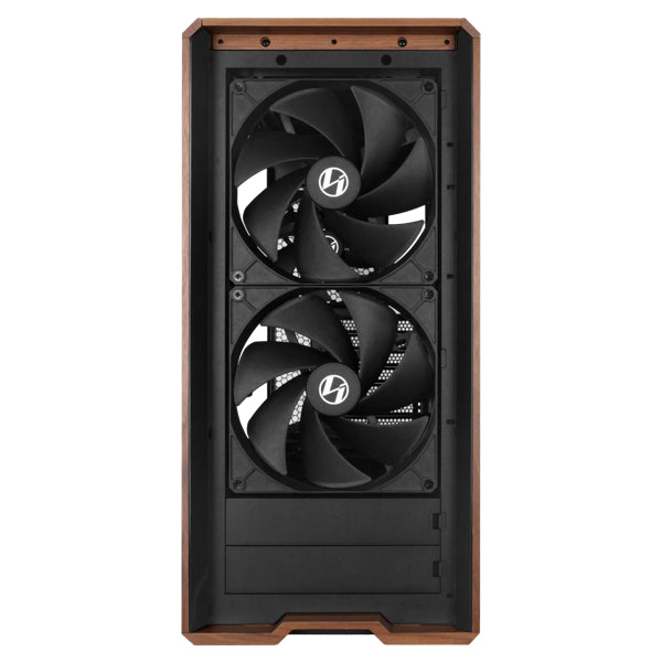 Lian Li LANCOOL 217 Genuine Walnut Wood Computer Case, Mid-Tower ATX PC Case with 5 Pre-Installed PWM Fans 2x170mm, 2x120mm & 1x140mm, Flexible PSU & Cable Installation