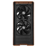 Lian Li LANCOOL 217 Genuine Walnut Wood Computer Case, Mid-Tower ATX PC Case with 5 Pre-Installed PWM Fans 2x170mm, 2x120mm & 1x140mm, Flexible PSU & Cable Installation
